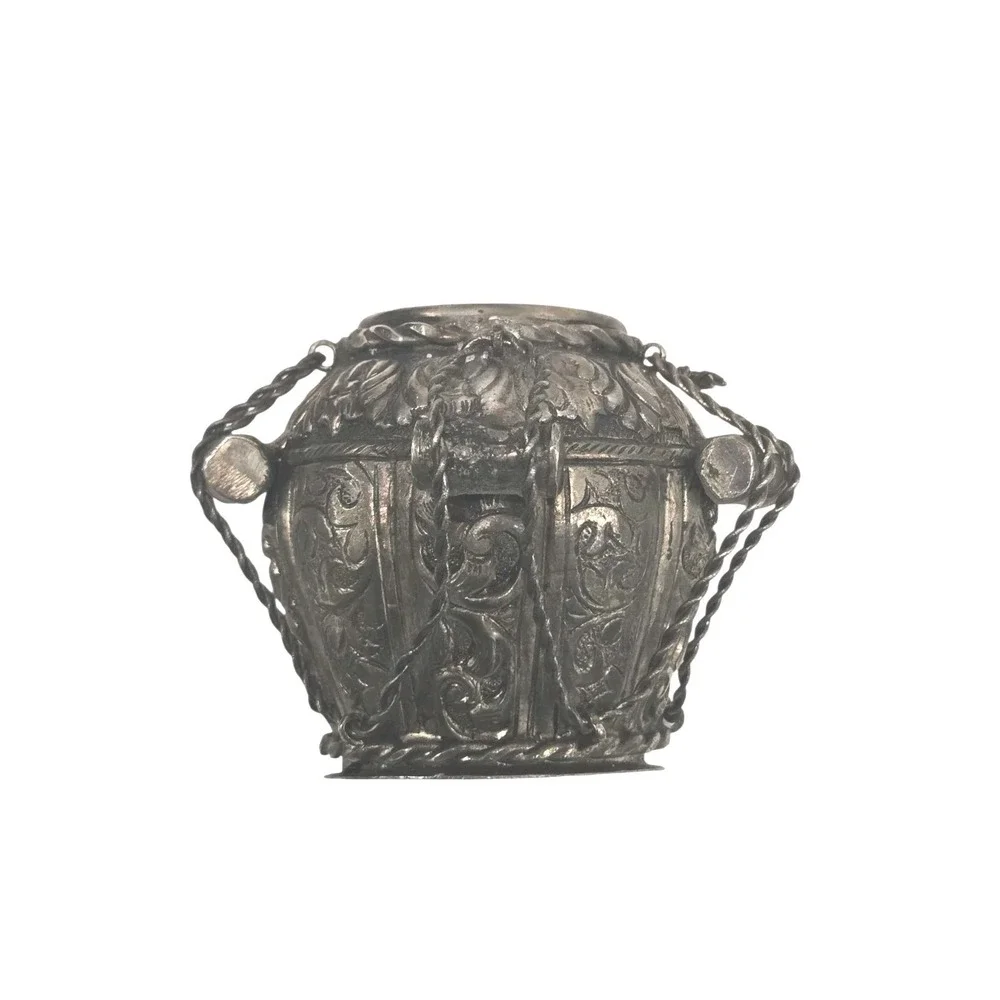 Sterling Silver Persian Middle‎ Eastern Besamim Havdalah Spice Boxes SET OF 2